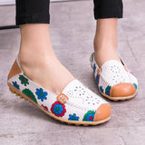 Niulatu Women shoes 2025 fashion sneakers women ballet flats ladies shoes leather casual Solid Slip on Flat shoes woman Footwear DJSE