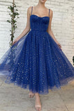 Niulatu tulle short prom dress A line evening dress HZ0113