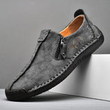 Niulatu Leather Men Shoes Casual Slip On Men Loafers Qlity Split Leather Shoes Men Flats Hot Sale Moccasins Shoes Plus Size DJSE