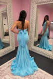 Halter Pink Fitted Long Formal HZ0308