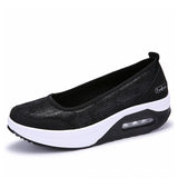 Niulatu Women Sneakers Flats Loafers Sweet Shallow Comfort Moccasins Slip-on PU Platform Ballet Ladies Vulcanized Shoes New DJSE