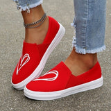 Niulatu Women 2025 Autumn Fashion Printing Canvas Shoes Women Loafers Women Plus Size Casual Flat Shoes Zapatos Para Mujer DJSE