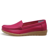 Niulatu Women Flats Shoes Casual Flat Shoes Women Loafers Shoes Soft Leather Slip On Solid Women's Shoes DJSE