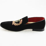 Niulatu Men's Suede Leather Loafers Mens Casual Embroidery Moccasins Oxfords Shoes Man Party Driving Flats EUR Sizes DJSE