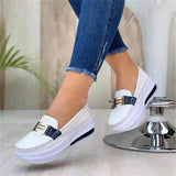 Niulatu New Platform Comfortable Women Sneakers Fashion Thick Bottem Casual Shoes Women Increase Vulcanize Shoes Plus Size DJSE
