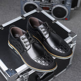 Niulatu Big Size Casual Shoes Men Business Breathable Men Casual Shoes Hot Sale Fashion Brand Brown Casual Men Shoes DJSE