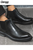 Niulatu Boots Men Leather Shoes Men Ankle Boots Fashion Brand Autumn Winter Male Footwear 2025 fgb5 DJSE