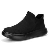 Niulatu Men's Breathable Running Shoes 47 Casual Fashion Outdoor Mens Sports Shoes 46 Light Socks Large Size Men's Jogging Sneakers DJSE