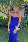 Twist Front Fitted Royal Blue Party HZ0308