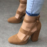 Niulatu Women Pumps Plus Size 35-43 Women Heels Chaussures Femme Gladiator Summer High Heels For Party Wedding Shoes Women Thick Heels DJSE