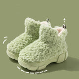 Niulatu Wool Cotton Padded Shoes Women 2025 Winter Warm Plush Thick Bottom Snow Boots for Woman Chunky Platform Ankle Boots DJSE