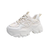 Niulatu Women's shoes chunky sneakers Breathable Running Shoes Fashion Women casual shoes Lace up Platform shoes designer shoes DJSE