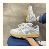 Niulatu Men Women Skateboard Sneakers Fashion Trainers Womens Chunky Dunk Sneakers Korean Tenis Female Lace Up Casual Shoes DJSE