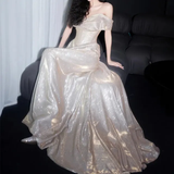 Niulatu Off The Shoulder Mermaid Prom Dress Long Evening Dress HZ1007