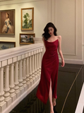 Sexy Mermaid Spaghetti Straps Red 21st Birthday Dress Party Gown Birthday Outfits Birthday Dress Ideas For Women HZ1214