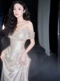 Niulatu Off The Shoulder Mermaid Prom Dress Long Evening Dress HZ1007