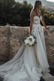Niulatu Appliques Tulle Ball Gown Wedding Dress HZ0113