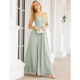 Niulatu Strap Bridesmaid Dresses for Women Chiffon Long Formal Party Prom HZ1007