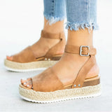 Niulatu Women Sandals Plus Size Wedges Shoes For Women High Heels Sandals Summer Shoes 2025 Flip Flops Chaussures Femme Platform Sandals DJSE
