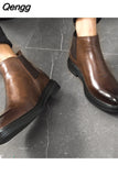 Niulatu Boots Men Leather Shoes Men Ankle Boots Fashion Brand Autumn Winter Male Footwear 2025 fgb5 DJSE