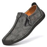 Niulatu Leather Men Shoes Casual Slip On Men Loafers Qlity Split Leather Shoes Men Flats Hot Sale Moccasins Shoes Plus Size DJSE