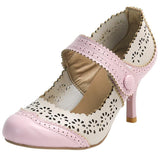 Niulatu Arrival Hot Retro Fretwork Mary Janes Fashion Thin High Heels Pumps Women Sweet Shallow Date Shoes Woman DJSE
