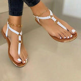 Niulatu Gladiator Women Sandals Buckle Flat Shoes Woman Flip Flops Ladies Thong Bohemia Sandalias Mujer Summer Beach Shoes Female DJSE