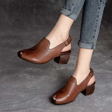 Niulatu Women's Sandals Summer New Open Toe Shoes Fashion Middle Heel Mom Shoes Sexy Versatile Fish Mouth Shoes Women Shoe DJSE