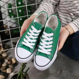 Niulatu New Korean Style Ulzzang Daisy Canvas Shoes for Women 45 White Black Yellow Green Purple Color sneakers women DJSE