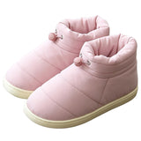 Niulatu Boots Cotton Fabric Warm Shoes for 2025 Winter Female Non-slip Down Thick Bottom Warm Shoes Comfort Soft Down Ankle DJSE