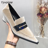 Niulatu New Brand Women Pumps Fashion Low Round Heel Ladies Slingback Pointed Toe Slip On Oxford Shoes Casual Office Shoe DJSE