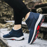 Niulatu Snow Boots Comfortable Warm Boots Ankle boots Wear-resistant Cotton Shoes Men snow boots velvet Ankle boots DJSE
