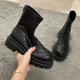 Niulatu New Arrive Platform Shoes Women Boots Round Toe Zipper Autumn Winter Fashion Ankle Female Ytmtloy Botines De Mujer Sexy DJSE