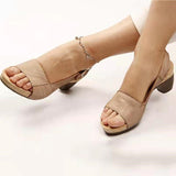 Niulatu Women Sandals 2025 New Summer Sandals Elegant Chunky Heels Sandals Shoes Women Lightweight Women Heels Platform Sandalias Mujer DJSE