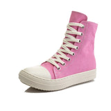 Niulatu Sneakers Women Round Toe Leisure Outwear Black Casual Shoes Platform Lace-Up Trainers Handmade Sapatos Feminina DJSE