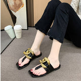 Niulatu on Sale 2025 High Quality Fashion Women's Slippers Open Toe Outdoors Flat Sandals Casual Flip-flops Zapatos Mujer DJSE