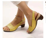 Niulatu Women's Gladiator Sandals Buckle Strap Woman Chunky Heels Peep Toe Ladies Casual Shoes Female Summer Autumn Fashion Sandals 2025 DJSE