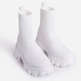 Niulatu Women Shoes Spring Autumn Sneakers Women White Shoes Heels Sneakers Platform Shoes Causal Breathable Vulcanized Shoes Female DJSE