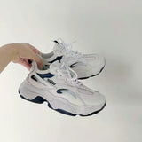 Niulatu wind reflective old shoes women 2025 spring sports casual shoes flat breathable comfortable women's shoes DJSE