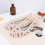 Niulatu Women's Sandals Hollow Summer Shoes for Women Slip on Jelly Shoes Sandals Fashion Soft Light Slides Ladies Comfort Shoe DJSE