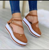 Niulatu Women's Sandals Tassel Casual Style Women's Shoes Women's Flat Shoes Summer Vulcanized Shoes Solid Color Thick Bottom DJSE