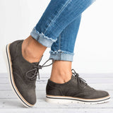 Niulatu Women Oxfords Cut-Outs Lace Up Brogue Shoes Flat Platform England Ladies Non-slip Shoes Breathable Casual Female Low Footwear DJSE