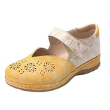 Niulatu Women Shoes 2025 Summer Fashion Round Toe Flats Shoes Women Hollow Out Vintage Shoes Women Size 43 Casual Shoes Zapatos DJSE