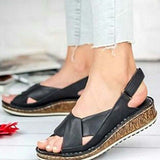 Niulatu Women Sandals Wedges Shoes Comfy Platform Flats Ladies Casual Soft Big Toe Foot Correction Sandal Orthopedic Bunion Corrector DJSE