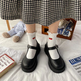 Niulatu Lolita Shoes Patent Leather Mary Janes Shoes 2025 New Women Platform Shoes Buckle Girls Thick Sole Ladies Shoes DJSE