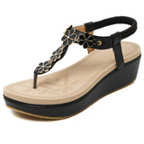 Niulatu New National Summer Sandals Women'S Bohemia Diamond Shoes Women Summer Shoes With Large Size Women's Sandals DJSE