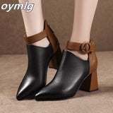 Niulatu Early Winter Shoes Women Boots Fashion Ladies High Heels Boots Pointed toe Woman Party Shoes Women Ankle Boots DJSE
