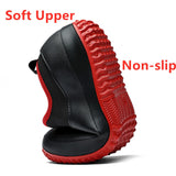 Niulatu New Men Shoes Kitchen Working Shoes Breathable Non-slip Waterproof Chef Shoes Casual Flat Work Shoes Water Shoes Rain Boots DJSE