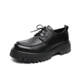 Niulatu Platform Men Casual Leather Shoes Designer Fashion Thick Sole Martin Shoes Classic High Quality Black Business Shoes for Men DJSE