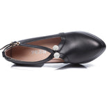 Niulatu 34-43 Women's Shoes with Heels 2025 Genuine Leather Shoes Women Platform Pumps Pearl High Heels for Office Model DJSE